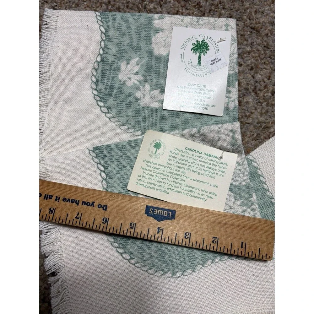 NOS Historic Charleston Foundation Carolina Damask Placemats – Set of 3